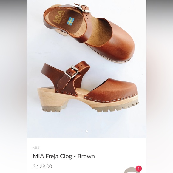 MIA Swedish Tan Wooden Heel Clogs - Picture 15 of 15